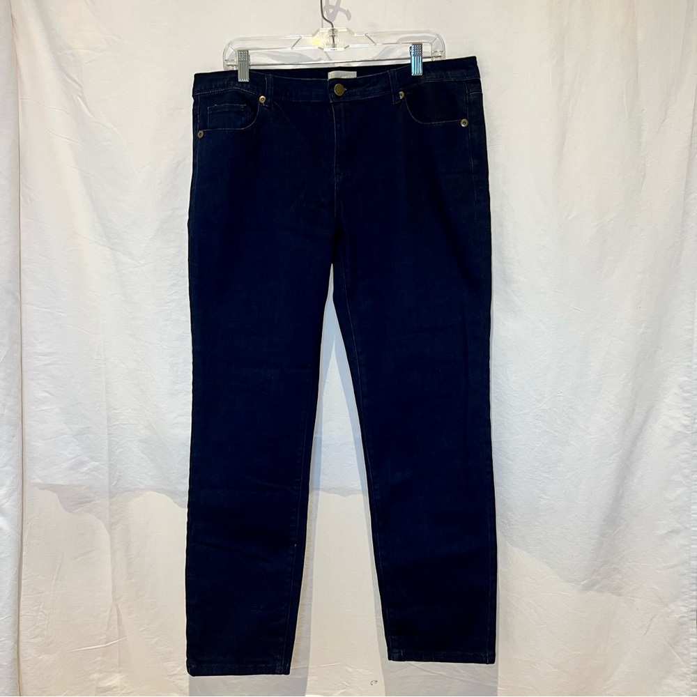Modcloth Basic Mid-Rise Jeans Dark Wash XL